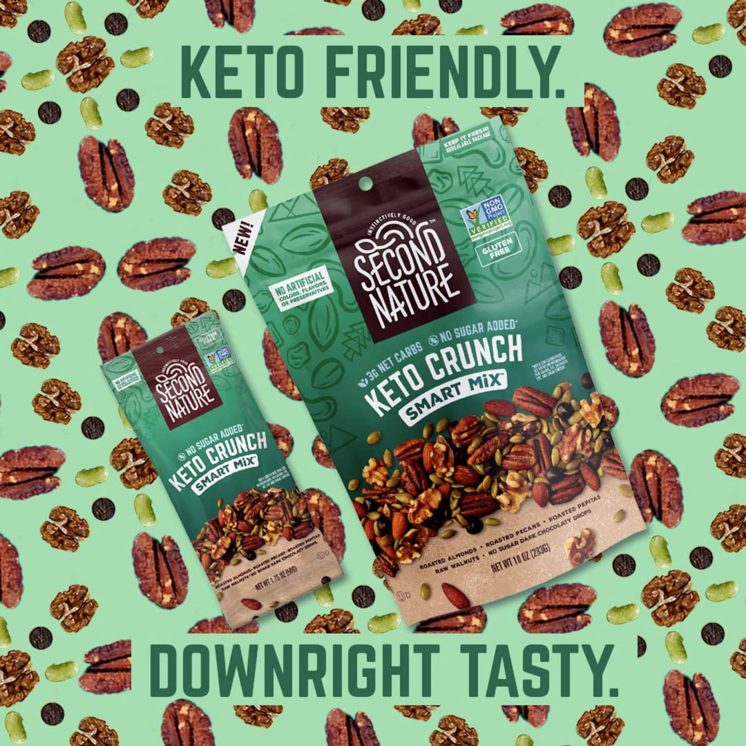 Keto Crunch Smart Snack Mix - 10 oz.; Keto friendly. Downright tasty.